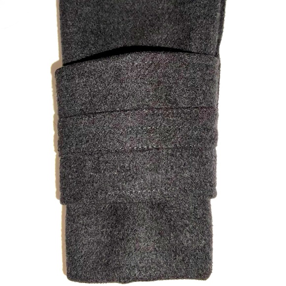 Hydraulic sz XS charcoal gray double breasted faux wool gathered lined Pea Coat - Picture 11 of 16